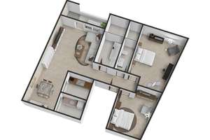 Großzügige 3 Zimmer Dachgeschoss Wohnung mit Balkon in Ludwigshafen- Mundenheim zu vermieten – 67061 Süd, Ludwigshafen am Rhein – Vorschaubild 8