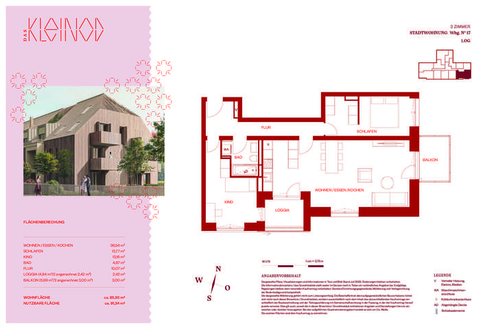 Grundriss Wohnung 17