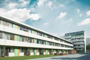 Möbliertes 1- Zimmer Appartement mit Balkon und Stellplatz – Knorrstr. 29, 80807 Milbertshofen, München – Vorschaubild 1