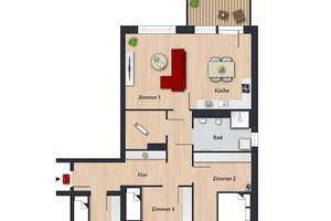 Bezahlbare und energieeffiziente Neubauwohnung für Familien // 2.OG Wohnung 4 - WBS erforderlich! – Neue Reihe 10, 38448 Alt-Wolfsburg, Wolfsburg – Vorschaubild 9