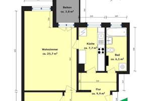 Schuster aus Preussen - freie 3 Zimmerwohnung mit Balkon, Einbauküche, Duschbad, Fahrstuhl – Die vollständige Adresse der Immobilie erhältst du vom Anbieter., 13403 Wittenau, Berlin – Vorschaubild 9