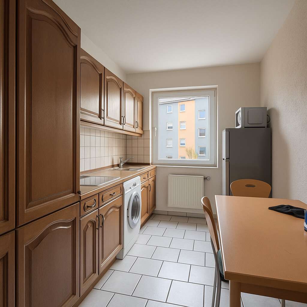 Helle 2-Zimmer-Wohnung mit Tageslichtbad und Einbauküche, Frankfurt am Main – Bild 2