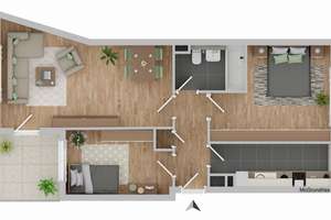 Bj. 1997 mit Tiefg. und Balkon 3- Z.Whg. vis a vis zur Hochschule Krefeld – Die vollständige Adresse der Immobilie erhältst du vom Anbieter., 47805 Dießem/Lehmheide, Krefeld – Vorschaubild 9