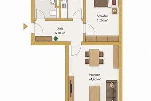 Obersendling – gepflegte 2-Zimmer-Wohnung und Tiefgaragenstellplatz – Die vollständige Adresse der Immobilie erhältst du vom Anbieter., 81379 Graggenau, München – Vorschaubild 10