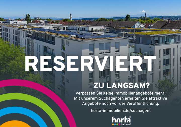 RESERVIERT: Neuwertige 1-Zimmer-Wohnung im EGs in attraktiver Lage in Konstanz-Petershausen (West)