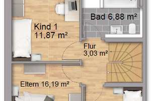 *KfW-55** Moderne DHH mit Garten, PKW-Stellplätzen und Keller – Goldbornstraße 23, 65439 Flörsheim am Main – Vorschaubild 5