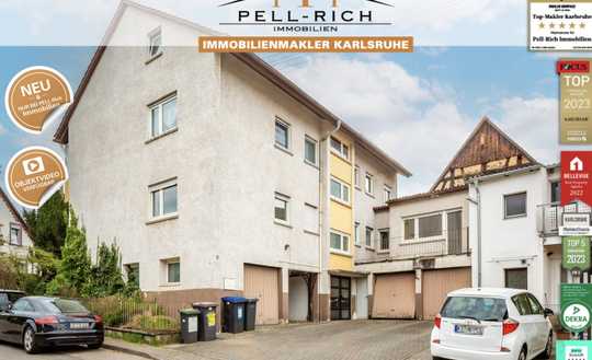 MACH WAS DRAUS: Renovierungsbedürftiges Mehrfamilienhaus in schöner Lage von Karlsruhe-Stupferich