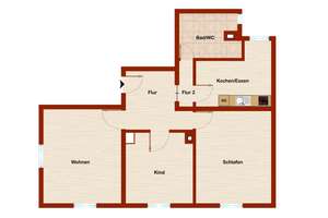schöne 3-Zimmer-Altbau-Wohnung mit hohen Decken und Einbauküche | zentrumsnah – Die vollständige Adresse der Immobilie erhältst du vom Anbieter., 89073 Oststadt, Ulm – Vorschaubild 4