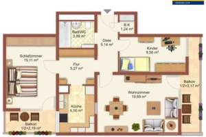 3-Zimmer-Traumwohnung mit Alpenpanorama, Wellness & eigener Garagenbox