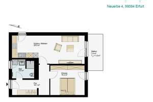 antaris Immobilien GmbH ** Helle Neubauwohnung in Innenstadtlage – sofort einziehen ** – Die vollständige Adresse der Immobilie erhältst du vom Anbieter., 99084 Altstadt, Erfurt – Vorschaubild 7
