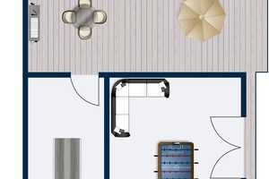 Gepflegtes Wassergrundstück mit zwei Ferienhäuser auf Eigentumsland, Strand, Steg und Outdoorküche – Müritz (Kreis) – Vorschaubild 28