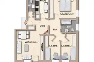 Nach WEG aufgeteilt | Schönes MFH zur Anlage mit 7 Wohnungen, neue Heizung, neue Fenster – Freising (Kreis) – Vorschaubild 20