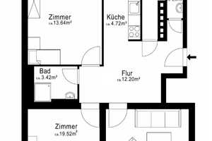 AIGNER - Kernsanierte 3-Zimmer-Wohnung in ruhiger Seitenstraße – München – Vorschaubild 8