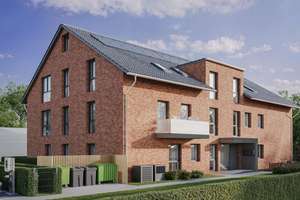2-Zimmer-Neubauwohnung mit Südterrasse und Tiefgaragenstellplatz im Ortskern von Halstenbek