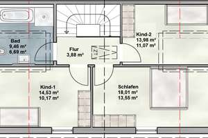 Neubau eines schlüsselfertigen Reiheneckhauses in extravaganter Hanglage  mit Bergblick in Kempten – Die vollständige Adresse der Immobilie erhältst du vom Anbieter., 87439 Thingers, Kempten (Allgäu) – Vorschaubild 13