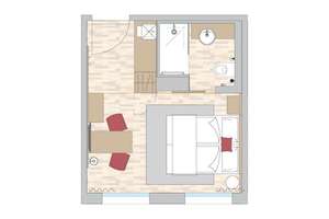 Studio mit Doppelbett in bester Lage – Kurfürsten-Anlage 49, 69115 Weststadt, Heidelberg – Vorschaubild 17