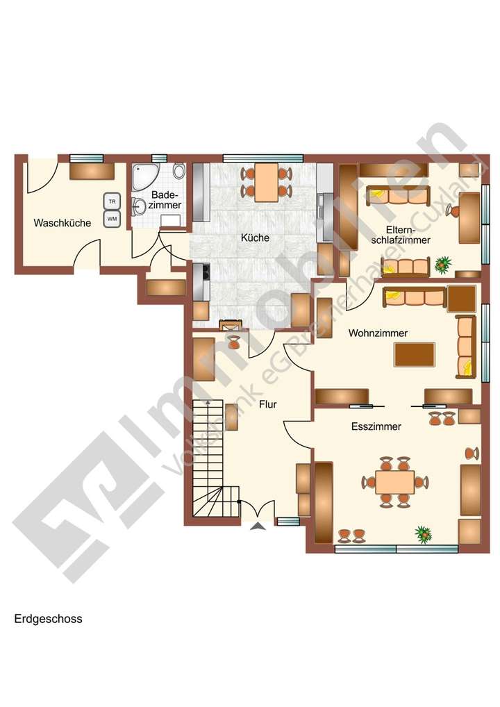 Erdgeschoss nur Wohnhaus