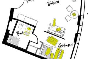 Möblierte Penthouse XL-Apartments mit Dachterrasse - Urban Living Heilbronn – Schmollerstraße 55, 74074 Heilbronn, Heilbronn – Vorschaubild 16