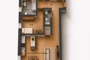 4 ZKB Neubauwohnung mit sonnigem Balkon in Koblenz Niederberg – 56077 Niederberg, Koblenz – Vorschaubild 3