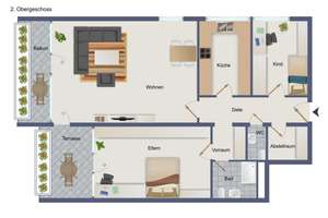 Vermietete 3-Zimmer-Wohnung in begehrter Wohnlage – Die vollständige Adresse der Immobilie erhältst du vom Anbieter., 64287 Darmstadt-Ost, Darmstadt – Vorschaubild 2
