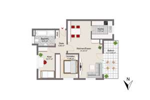 Traumhafte 3-Zimmer-Wohnung – Die vollständige Adresse der Immobilie erhältst du vom Anbieter., 81377 Am Waldfriedhof, München – Vorschaubild 10
