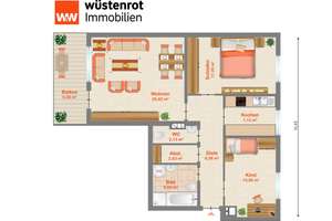 3-Zimmer-Wohnung mit großer Loggia und Blick ins Grüne inkl. Stellplatz – Bruchwaldstr. 58, 76229 Grötzingen, Karlsruhe – Vorschaubild 15
