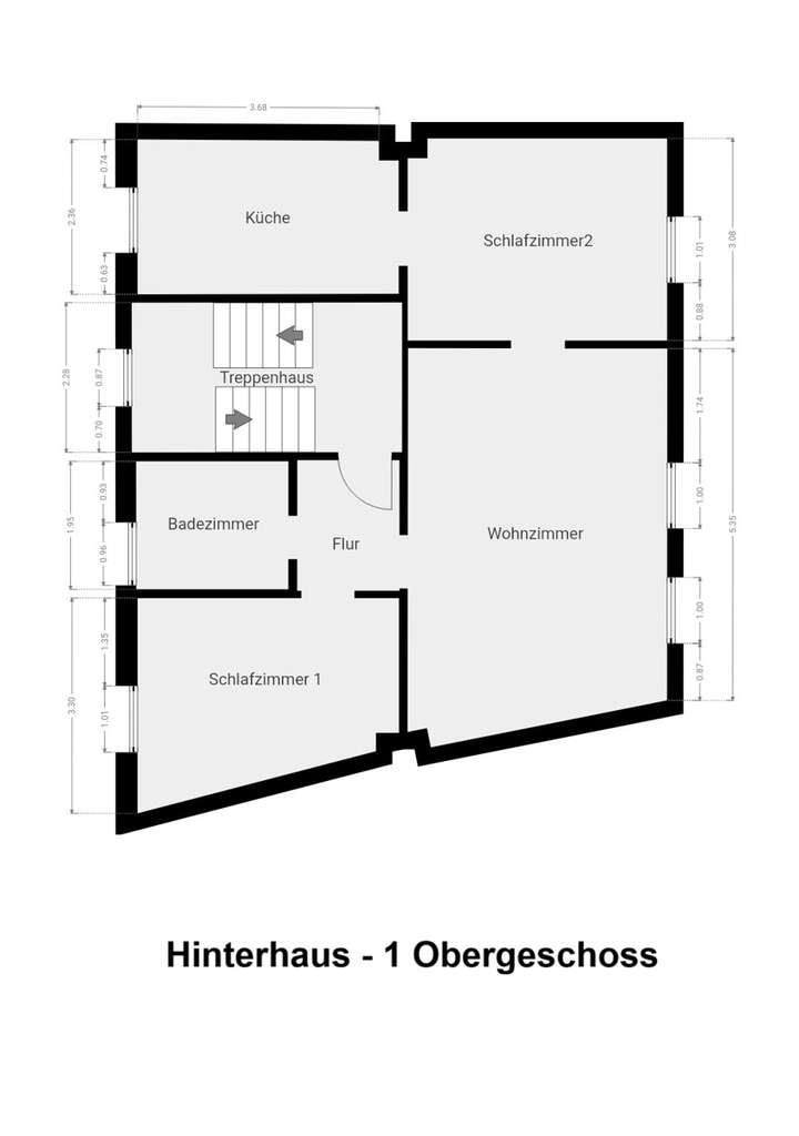Hinterhaus - 1 Obergeschoss