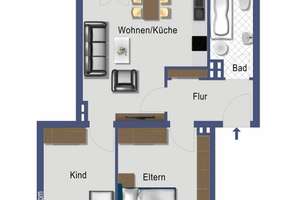 Saniert und Provisionsfrei in Mörsenbroich! Appartement mit Balkon! – Haeselerstraße 13, 40470 Mörsenbroich, Düsseldorf – Vorschaubild 13