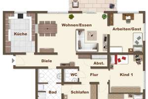 Modern ausgestattete 5-Zimmer-Wohnung mit Balkon und Carport am Rande der Waldsiedlung! – Die vollständige Adresse der Immobilie erhältst du vom Anbieter., 51375 Schlebusch, Leverkusen – Vorschaubild 16