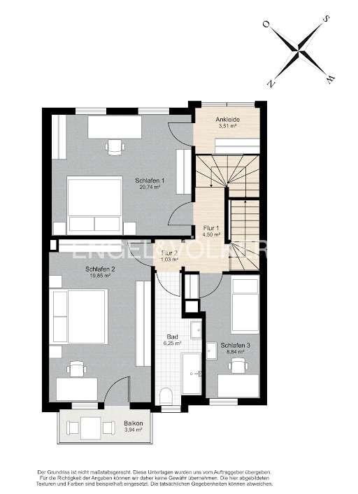 Grundriss - 1. Obergeschoss