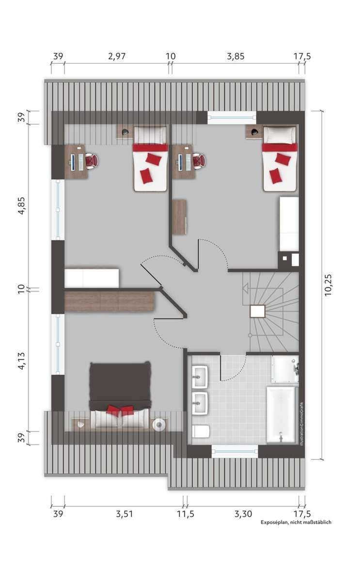 Grundriss Obergeschoss