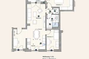 Neubau: 3-Zimmer Eigentumswohnung (Nr. 1.32) – 79100 Brühl-Güterbahnhof, Freiburg im Breisgau – Vorschaubild 9