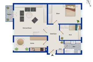 Denkmalschutz – vermietete 3-Zimmer-Altbauwohnung mit Balkon in begehrter Innenstadtlage von Potsdam – Die vollständige Adresse der Immobilie erhältst du vom Anbieter., 14469 Jägervorstadt, Potsdam – Vorschaubild 10