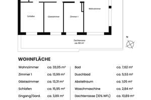 Lichtdurchflutetes Penthouse im ruhigen Hinterhof mit großzügiger Dachterrasse – Die vollständige Adresse der Immobilie erhältst du vom Anbieter., 22177 Bramfeld, Hamburg – Vorschaubild 13