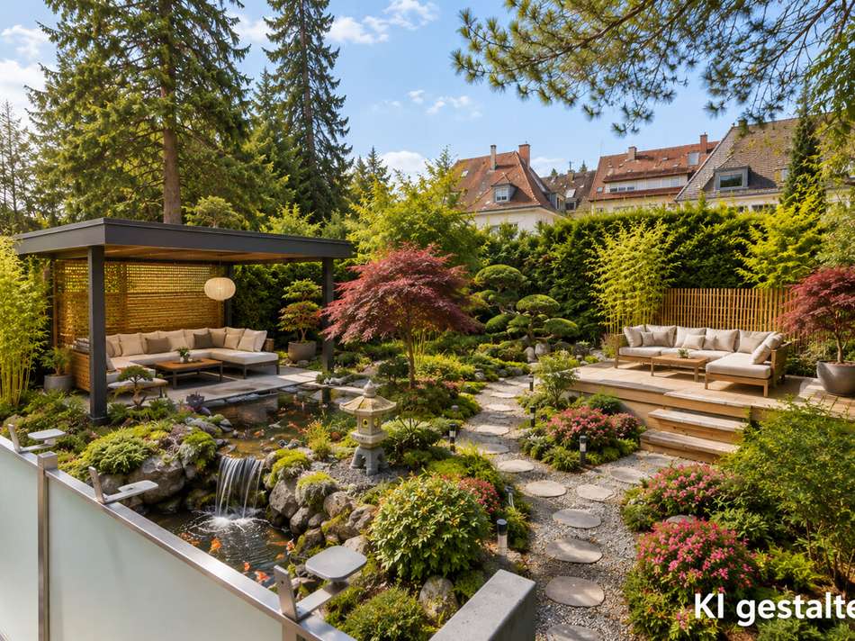 Garten KI gestaltet