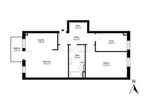 Charmante 2,5 Zimmerwohnung mit Balkon in München-Moosach zum Sofortbezug – Die vollständige Adresse der Immobilie erhältst du vom Anbieter., 80993 Alt-Moosach, München – Vorschaubild 15