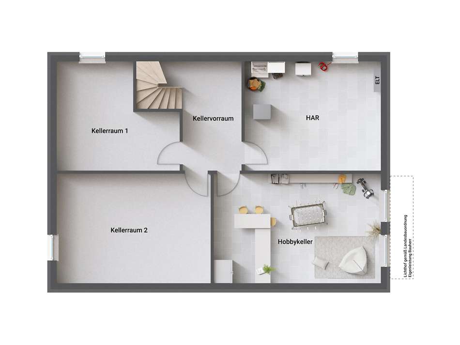 SW Keller als Wohnkeller