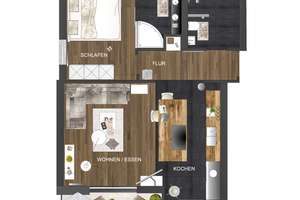 Komplett sanierte 2-Zimmer-Wohnung mit Balkon und Einbauküche – Seegershof 3, 30163 List, Hannover – Vorschaubild 16