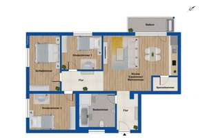 Gemütliche 4-Zimmer-Wohnung im Erdgeschoss - mit Balkon und Garten in Sulzbach-Rosenberg – Die vollständige Adresse der Immobilie erhältst du vom Anbieter., 92237 Sulzbach-Rosenberg – Vorschaubild 19