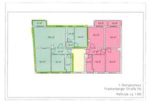 Helle 3-Raum Komfort-Wohnung mit Balkon, Wintergarten und Gartennutzung – Frankenberger Straße 116, 9131 Hilbersdorf, Chemnitz – Vorschaubild 14