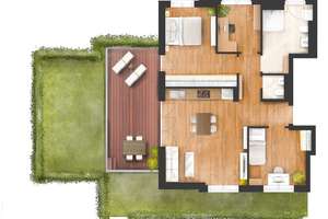 Kokon - Ruhige 3,5-Zimmer-Gartenwohnung mit Süd-West-Ausrichtung – Violenstraße 7, 80689 Blumenau, München – Vorschaubild 4