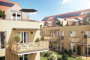 Neubau einer schicken 2-Zimmer Erdgeschosswohnung mit sonniger Westterrasse und Privatgarten – Altostraße 30-32, 81245 Altaubing, München – Vorschaubild 3