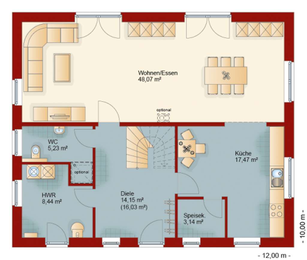 Immobilie in Borkwalde - HÄUSER FÜR'S LEBEN - 2-vollgeschossige, moderne Stadtvilla mit 6 Zimmern in Borkwalde - Bild 4