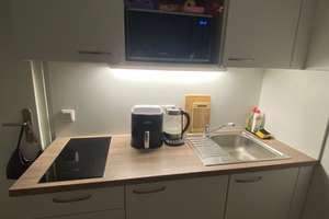 Modernes, möbliertes 1-Zimmer-Studentenapartment mit Terrasse | Nähe Audi | EG | 21 m² – Unterer Grasweg 71, 85055 Nordost, Ingolstadt – Vorschaubild 8