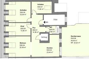 Über den Dächern der Weststadt! Exklusive Wohnung mit Dachterrasse im Francis. – Moningerstraße 11a, 76135 Weststadt, Karlsruhe – Vorschaubild 16