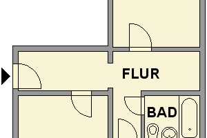 2-Raum-Wohnung nahe Theodor-Körner-Platz – Martinstr. 32, 9130 Chemnitz – Vorschaubild 3