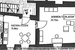 2 Zimmer Wohnung inmitten der Regensburger Altstadt – Die vollständige Adresse der Immobilie erhältst du vom Anbieter., 93047 Innenstadt, Regensburg – Vorschaubild 6