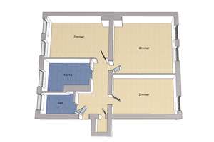 IMMOBERLIN.DE - Top-Lage! helle 3-Zimmer-Wohnung nahe Boxhagener Platz – Die vollständige Adresse der Immobilie erhältst du vom Anbieter., 10245 Friedrichshain, Berlin – Vorschaubild 5