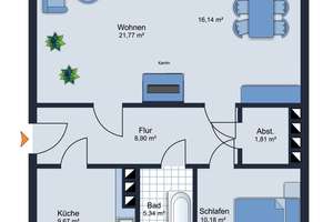 Top Ausgangsbasis • 2-4 Zimmer • Garage • neue Heizungsanlage • Einbauküche • frei zur Vermietung – Die vollständige Adresse der Immobilie erhältst du vom Anbieter., 9126 Lutherviertel, Chemnitz – Vorschaubild 2