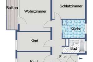 Großzügige 4 Zimmer Etagenwohnung mit viel Stauraum in Marburg Richtsberg – Potsdamer Straße 16, 35039 Marburg, Marburg – Vorschaubild 5